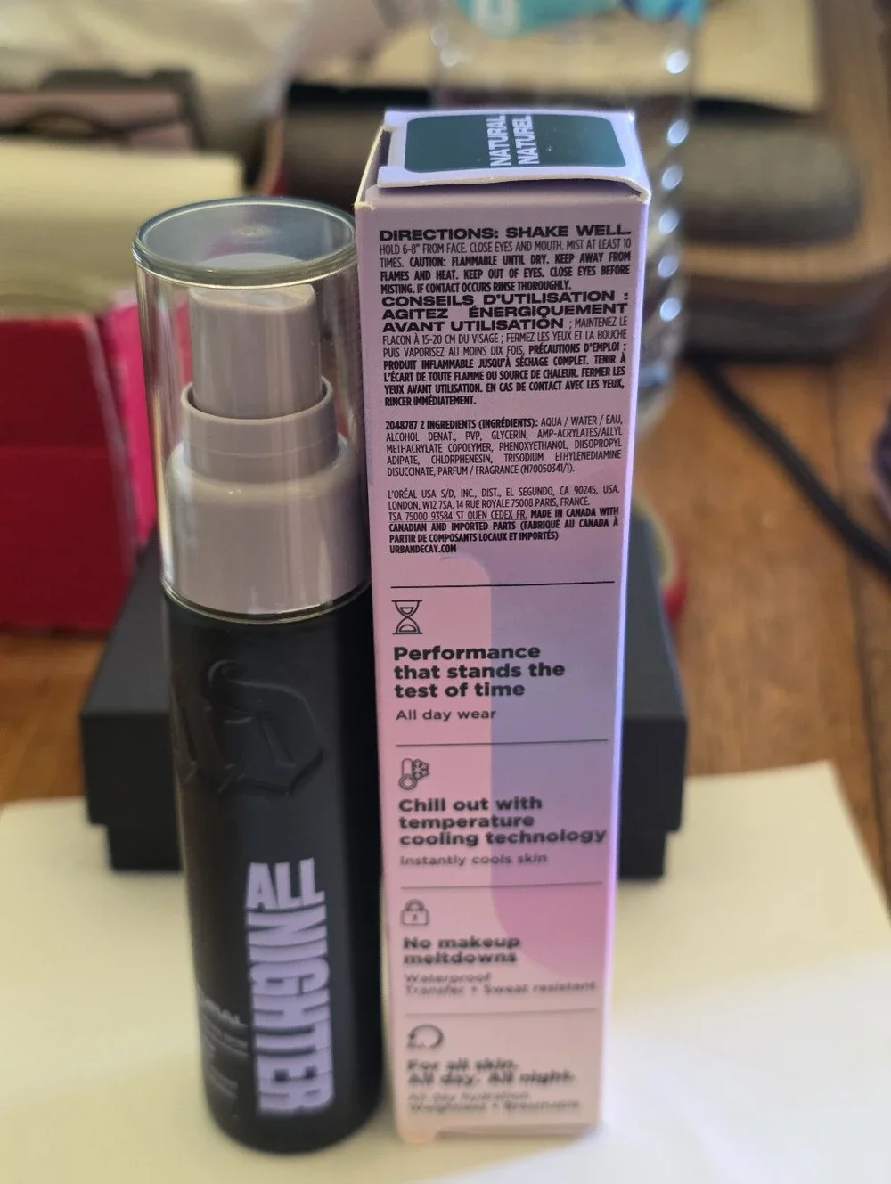 Urban Decay All Nighter Waterproof Makeup Setting Spray 1 fl. oz./30 ml. BNIB